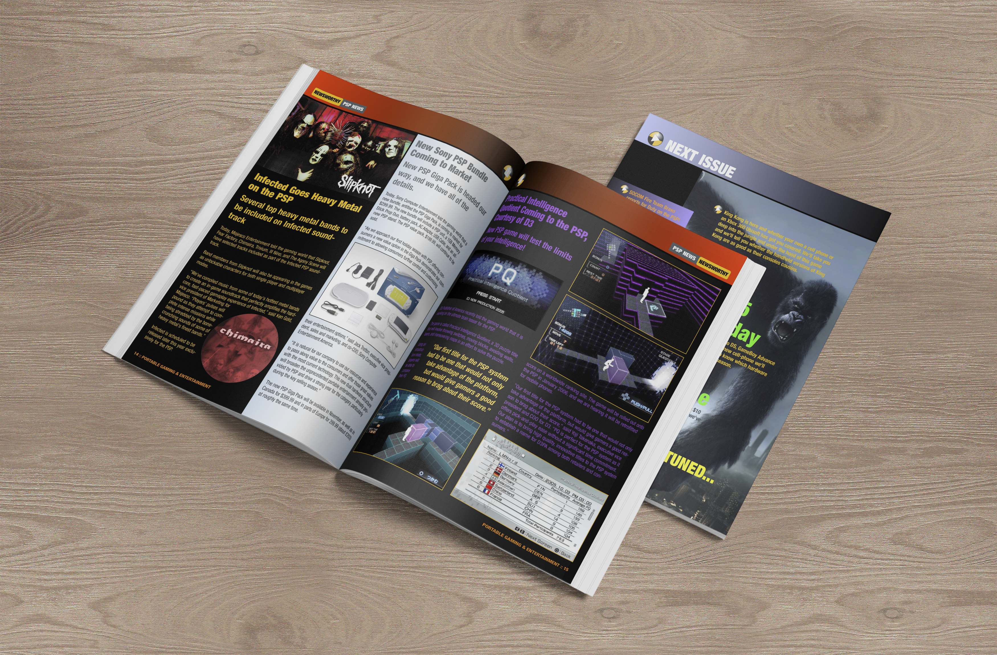 Print Design | Portable Gaming Magazine Spread